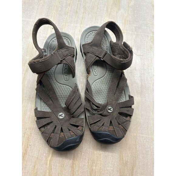 Keen Shoes - Keen  Sandals Womens Size 7.5 Brown Sports Hiking Leather Closed Toe